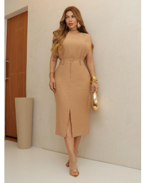 Conjunto Social Feminino com Saia max midi e | Moda Evangelica